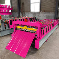 Machines de profilage à double couche pour tôles de fer, fabrication de panneaux de toiture 840, profilage de toiture trapézoïdale ondulée IBR