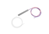 Pasokan Langsung Pabrik FTTH 0.9mm 1x2 Mini Steel Tube Type Telecom-Grade 1m Optical Fiber PLC Splitter Solusi 5G FTTX