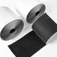 Bande Velcro autocollante résistante à la chaleur, bande adhésive forte pour rideaux, bande Velcro en nylon, tissus adhésifs Velcro