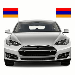 Bandera de Armenia para Ventana de Auto, 12x18 Pulgadas, Logotipo Personalizado, Material de Alta Calidad, Precio Económico - Product Image 4