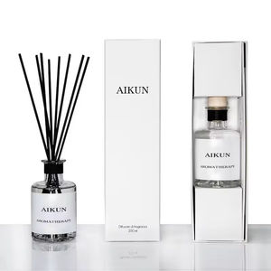 Aikun OEM Manufacturer 200ml Home Fragrance Reed <b>Diffuser</b> Set Essential Oil Aromatherapy <b>Diffuser</b> for Indoor Air Freshener - Product Image 1