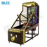 Machine de basket-ball électrique d'intérieur à pièces de monnaie, Machine d'arcade de rue, de basket-ball, de tir fou