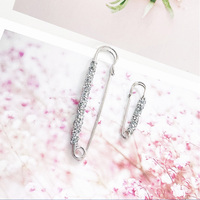 Broche de sécurité en forme de cœur en strass tendance avec boucles, anti-exposition, pour corsage, breloque de chaussure pour femme, fabrication de bijoux DIY