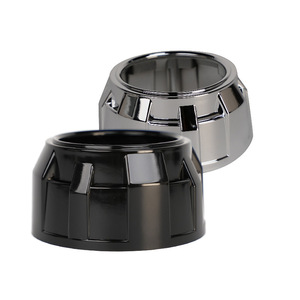 <b>Car</b> Light Trim Cover For Q5 2.5 Inch <b>Clip</b> On Plastic Black Silver Decorative Ring - Product Image 1