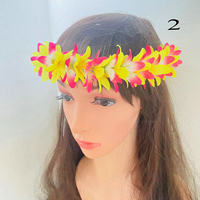 Bandeau fleur de soie Plumeria tropical artificiel hibiscus île tiare danse accessoires de fête vacances Festival célébrations