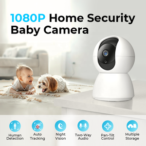 <span class=keywords><strong>Babyphone</strong></span> vidéo intelligent ICSEE 1080P sans fil avec audio, surveillance domestique, suivi automatique, détection humaine, connectivité Wifi - Product Image 2