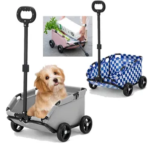 Poussette pliante pour <span class=keywords><strong>chien</strong></span>, chariot de voyage pour bébé <span class=keywords><strong>chien</strong></span>, chariot pour chat, chariot pour animaux de compagnie, 20Kg - Product Image 2