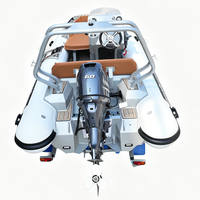 Bateau pneumatique semi-rigide en aluminium sur mesure 390 (13 pieds) avec certificat CE – Embarcation agile pour sports nautiques et aventures côtières