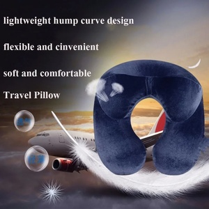 U-Shape Travel Pillow for Airplane Inflatable Neck Pillow Travel Accessories Comfortable Pillow for Sleep Home Textile Dropship - Product Image 4