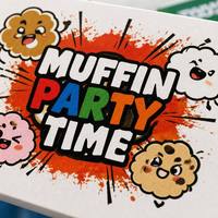 MUFFIN PARTY TIME Jeu de cartes personnalisé pour la famille Boîte en papier Impression recto-verso Jeu de table durable