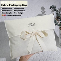 Tas Amplop Katun Kustom Grosir, Kantong Debu Organik Mewah untuk Perhiasan, Tas Tangan, Pakaian, Kantong Amplop Katun Muslin Alami