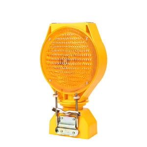 Barrière de sécurité routière bon marché d'usine, lampe de signalisation clignotante, fusée éclairante solaire à LED, lumière de barricade pour la sécurité des travaux de construction - Product Image 5