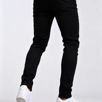 Pantalon en jean vintage taille mi-haute, coupe slim, haute qualité, personnalisable, pour homme, pour une silhouette plus haute