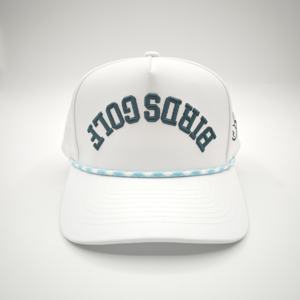 Waterproof Blue Dobby Dot Leopard Sporty Laser Cut Hole Rope 5 Panel Snapback Baseball <b>Cap</b> Polyester Sports <b>Caps</b> - Product Image 2