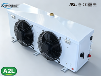Évaporateur de refroidisseur d'air série EA pour centre de distribution de fruits et légumes RT≥0 ° Réfrigération haute efficacité avec espacement des ailettes de 4 mm