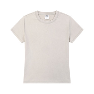 T-shirt vintage à manches courtes en coton 100% lavé, impression numérique graphique 275GSM, pour femmes - Product Image 5