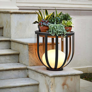 Lámpara Lunar Impermeable de Estilo Chino, Lámpara Solar de Pared para Exteriores, para Terraza, Patio, Villa, Iluminación Exterior de Pared - Product Image 6