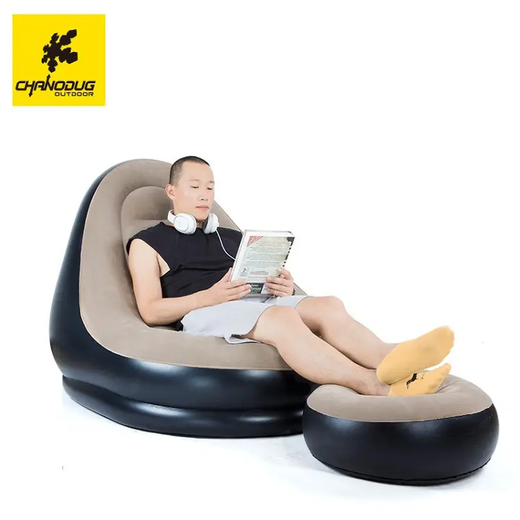 Custom Lazy Inflatable Lounger Air Sofa Bed Movie Chair Relax Inflatable Seat Sofa