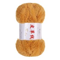 Bojay Vente en Gros Pelote de 100g 100% Polyester Fil Fantaisie Épais en Fausse Fourrure pour Tricot et Crochet