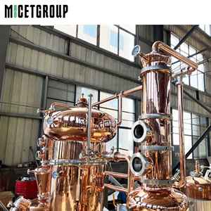 Distillateur de gin 200L Distillateur de cuivre complet Système Moonshine à deux pots Col de cygne avec condenseur <span class=keywords><strong>en</strong></span> cuivre à vendre - Product Image 6