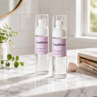 Nouvelle conception – Flacon de solution nettoyante pour pinceaux de maquillage et houppettes, à base d'eau, 100 ml/250 ml