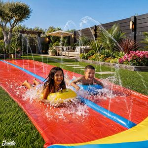 Tobogán Acuático de Polietileno de 60 Pulgadas o Más, Base Estándar, Juguete para Piscina Infantil, Ligero, Divertido para Principiantes, para Mayores de 6 Años - Product Image 1