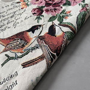 Tessuto Jacquard personalizzato con <span class=keywords><strong>fiori</strong></span> motivi <span class=keywords><strong>di</strong></span> uccelli in filo tinto per la casa per abbigliamento borse da donna tappezzeria e tende - Product Image 5