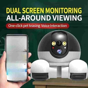 Camera mắt trong nhà WiFi-4G hai chiều âm thanh một cú nhấp chuột điện thoại di động thú cưng Màn hình kép toàn bộ nhà di động giám sát lưu trữ dữ liệu đám mây - Product Image 5