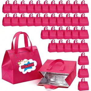 Sac isotherme pour emporter, recyclé, scellé, en film d'aluminium non tissé, résistant à l'huile, pour garder les aliments au chaud - Product Image 1