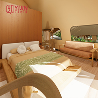 Tente de Luxe Glamping Safari pour Hôtel Resort, Tente Hôtelière de Luxe Modèle « Swiss Cottage »