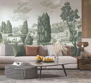 Personnalisé 3D Paysage Mural <span class=keywords><strong>Papier</strong></span> <span class=keywords><strong>Peint</strong></span> À La Main Plante Caractère Animal bâtiment Nuage Pont <span class=keywords><strong>Papier</strong></span> <span class=keywords><strong>Peint</strong></span> Pour <span class=keywords><strong>Papier</strong></span> <span class=keywords><strong>Peint</strong></span> - Product Image 3