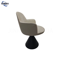 Jinruishengda Tabouret de maquillage rotatif en bois haut de gamme, style luxe léger italien, avec dossier, pour chambre à coucher