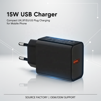 Chargeur USB HNT 5V/3A avec prise UK/JP/EU/US, adaptateur de voyage et d'alimentation avec certification CE FCC PSE pour chargeur de téléphone portable