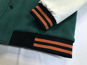 เสื้อแจ็กเก็ตบอมเบอร์มีซิปปักลายสำหรับใส่เล่นกีฬาเบสบอลตามสั่ง - Product Image 5