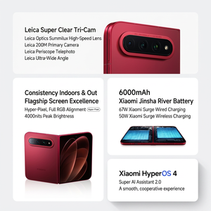 สินค้ามาใหม่ 2026 Xiaomi 18 Fold สมาร์ทโฟน หน้าจอ 5.38 นิ้ว และ 7.58 นิ้ว |   ซวนเจี๋ย โอ3 ไอเอไอ |    กล้องสามตัวความละเอียดสูงพิเศษ 200MP |   6000mAh - Product Image 5