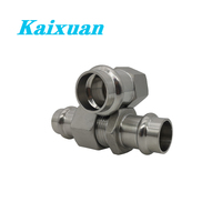 Ss304 316 raccord à sertir en acier inoxydable v profil fileté mâle mamelon adaptateur mâle presse fabricant de moulage en Chine