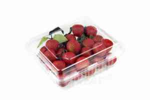 กล่องพลาสติก PET แบบฝาพับ สำหรับใส่ผลไม้ เช่น <span class=keywords><strong>เชอ</strong></span><span class=keywords><strong>ร์</strong></span><span class=keywords><strong>รี่</strong></span> ลิ้นจี่  แบบใช้แล้วทิ้ง สำหรับขายส่ง - Product Image 4