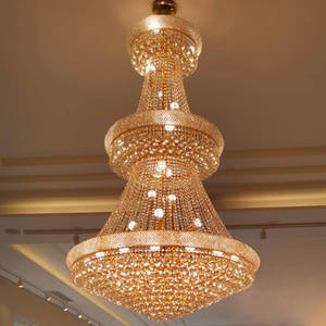 Đèn chùm pha lê kiểu Pháp trang trí nội thất khách sạn, biệt thự, đèn trần sang trọng, kiểu dáng thanh lịch, đèn chùm pha lê kiểu Empire - Product Image 3