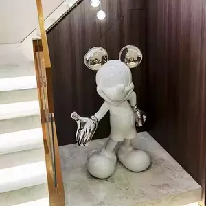 Escultura de <span class=keywords><strong>Mickey</strong></span> al por Mayor, Estatua de <span class=keywords><strong>Mickey</strong></span> de Fibra de Vidrio de Tamaño Real, Escultura de <span class=keywords><strong>Mickey</strong></span> Personalizada, Decoración para el Hogar - Product Image 2