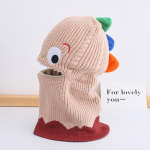 Nouveau <span class=keywords><strong>bonnet</strong></span> chaud pour enfants, <span class=keywords><strong>bonnet</strong></span> d'hiver pour le ski, <span class=keywords><strong>bonnet</strong></span> classique avec protection des oreilles, modèle de dinosaure de dessin animé, <span class=keywords><strong>bonnet</strong></span> en laine <span class=keywords><strong>tricot</strong></span>ée pour bébé - Product Image 3
