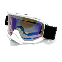 Lunettes de moto unisexes de course, anti-reflet, avec verres Fox, coupe-vent, orange, jaunes, miroir, gris, marron, protège les yeux