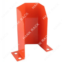 Accessoires pour rayonnages métalliques industriels : Protection de colonne verticale, revêtement poudré orange, fixation sur piétement, 5000 kg