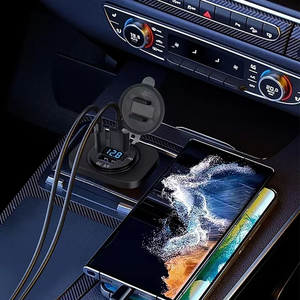Cable PD60W, <span class=keywords><strong>Cargador</strong></span> de Coche de 70W, 12V-24V, Encendedor de Cigarrillos USB con Puerto PD 3.0 y QC 3.0, USB para Coche, Toma de Corriente USB Impermeable de 12 Voltios - Product Image 4