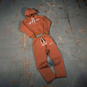 Clothing Manufacturers Custom Design Men Hoodies <b>Set</b> Jogging Suit Two Piece 100% Cotton High Quality Hoodie and <b>Sweatpants</b> <b>Set</b> - Product Image 3
