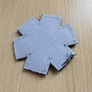 Parche de PVC de goma con diseño de estrella de la vida y serpiente, insignia 3D divertida con gancho y logotipo - Product Image 3