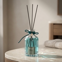 Diffuseur de parfum en verre pour voiture, à bâtonnets, à l'huile essentielle, pour décoration d'intérieur, désodorisant longue durée, sans parfum artificiel
