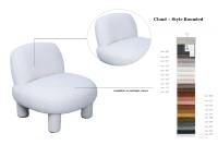 Fauteuil de salon en tissu CARLFORD, fauteuils d'appoint en tissu pour salon, fauteuil de loisirs en tissu, fauteuil d'appoint en gros