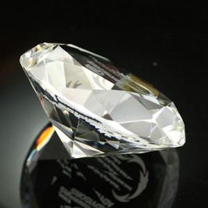 Hot Sale Crystal Transparent Diamond Shape Customize Gift/Award Diameter 80MM or Customize Size/Color