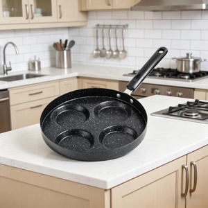 Poêle à œufs Yuanjian 4 trous antiadhésive en pierre Maifan, multi-grilles, <span class=keywords><strong>pour</strong></span> crêpes, œufs, burgers et petit-déjeuner - Product Image 2