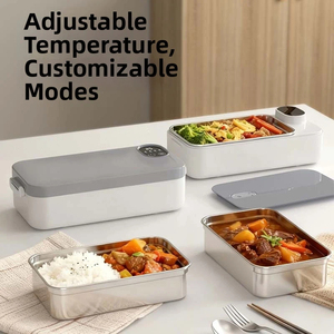 Boîte à bento isolée chauffante sans eau en acier inoxydable 304, 900 ml, boîte à <span class=keywords><strong>lunch</strong></span> électrique portable pour les employés de bureau, utilisation en voiture - Product Image 3